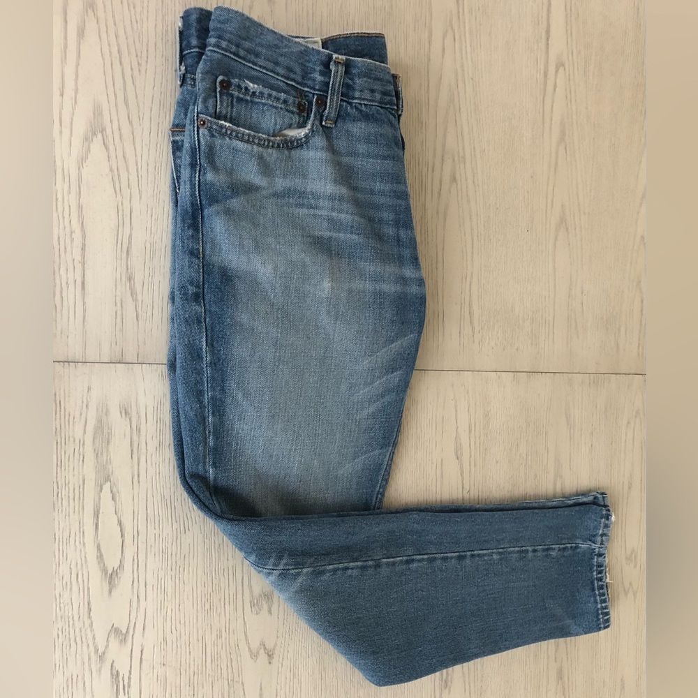 HOLLISTER $75 Light Wash Stretch Denim 5-Pocket Skinny Jean Men's Blue 33 X 32